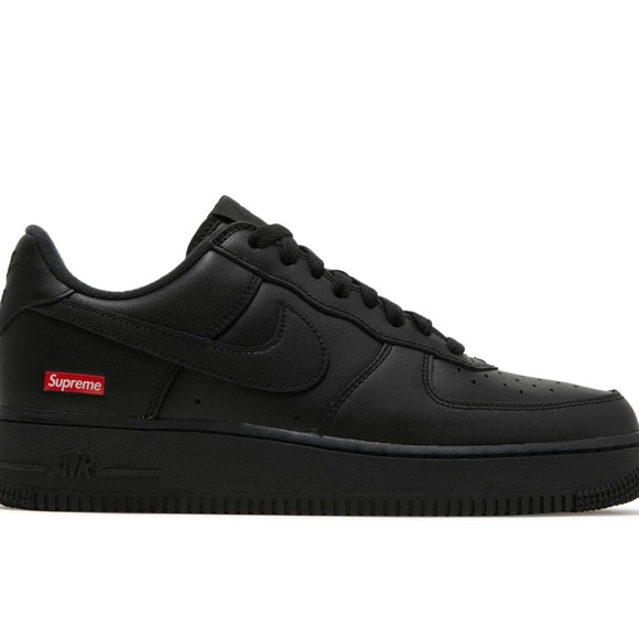 Supreme Black Leather Sneakers